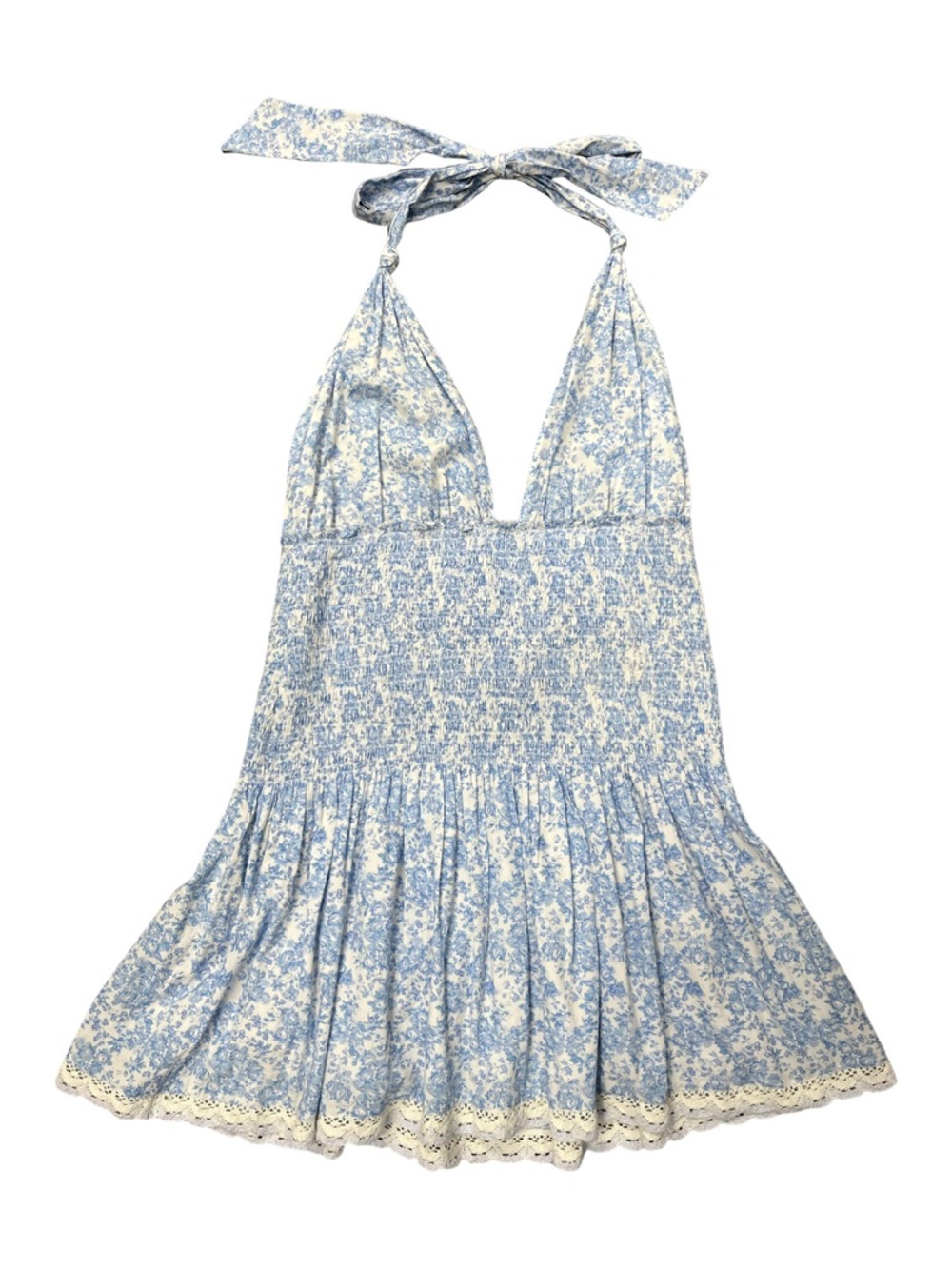 LoveShackFancy Luisetta Halter Dress - Picture 2 of 6